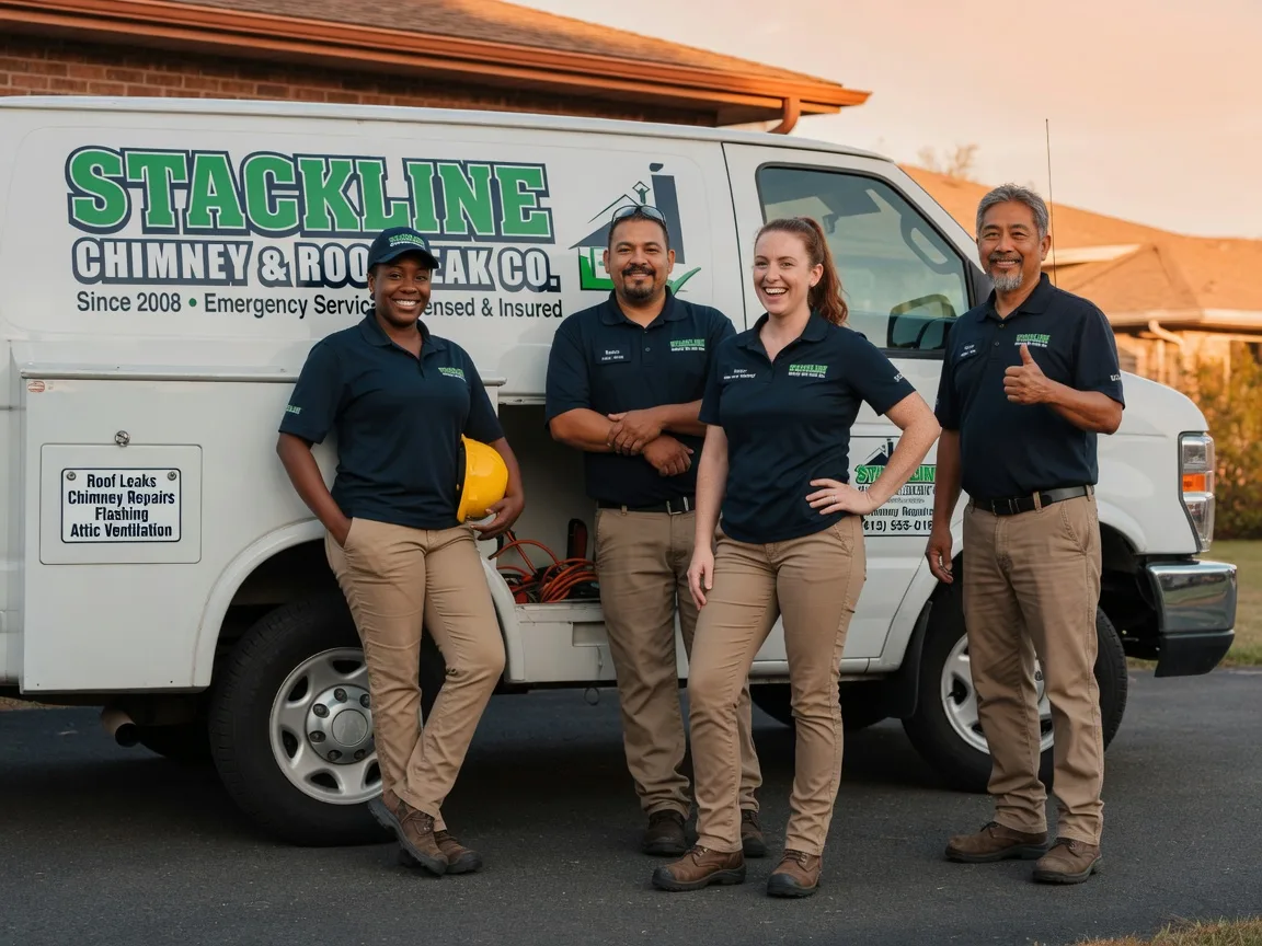 Chimney flashing repair company in Coral, PA